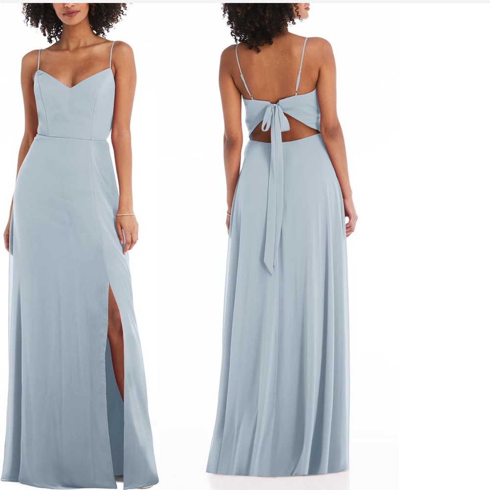 After the Six Back Tie Chiffon Gown